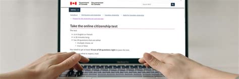 Take the online citizenship test 